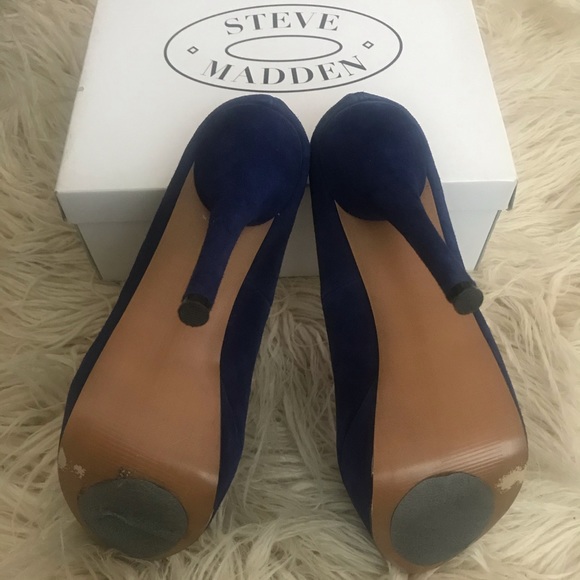 Steve Madden Darrina Midnight Blue Platforms - Picture 3 of 4